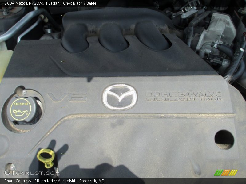 Onyx Black / Beige 2004 Mazda MAZDA6 s Sedan