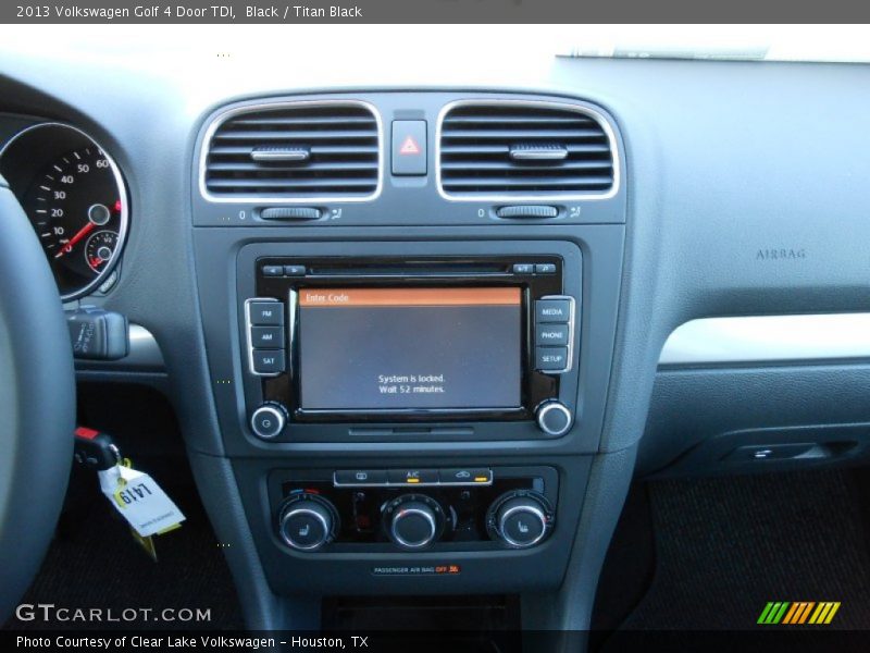 Black / Titan Black 2013 Volkswagen Golf 4 Door TDI