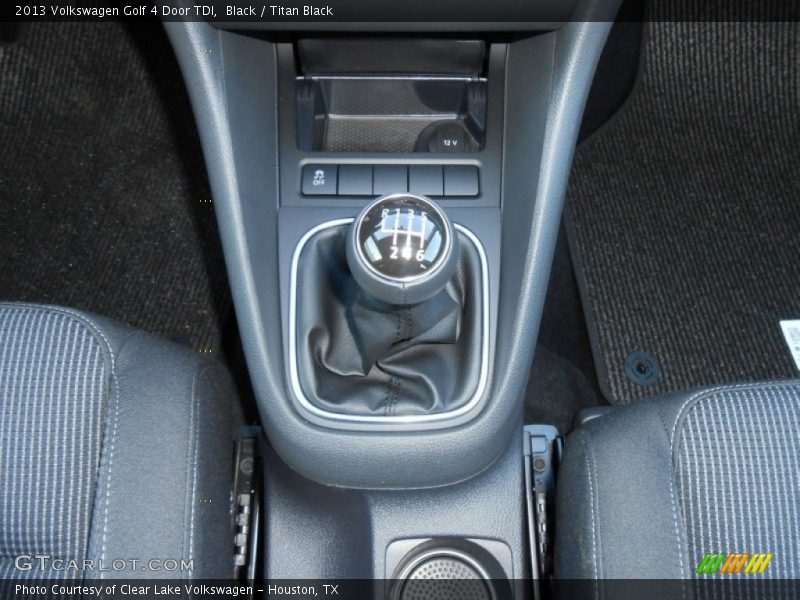 2013 Golf 4 Door TDI 6 Speed Manual Shifter