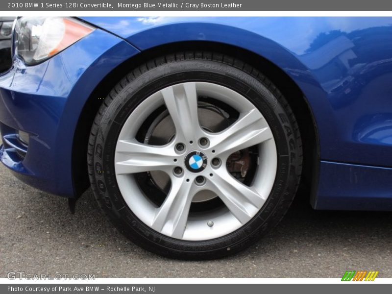 Montego Blue Metallic / Gray Boston Leather 2010 BMW 1 Series 128i Convertible