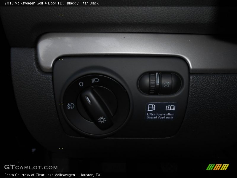 Black / Titan Black 2013 Volkswagen Golf 4 Door TDI