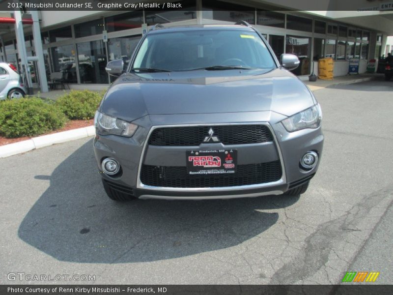 Graphite Gray Metallic / Black 2012 Mitsubishi Outlander SE