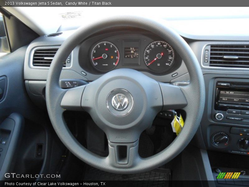 Candy White / Titan Black 2013 Volkswagen Jetta S Sedan