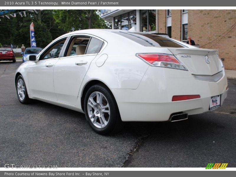 White Diamond Pearl / Parchment 2010 Acura TL 3.5 Technology