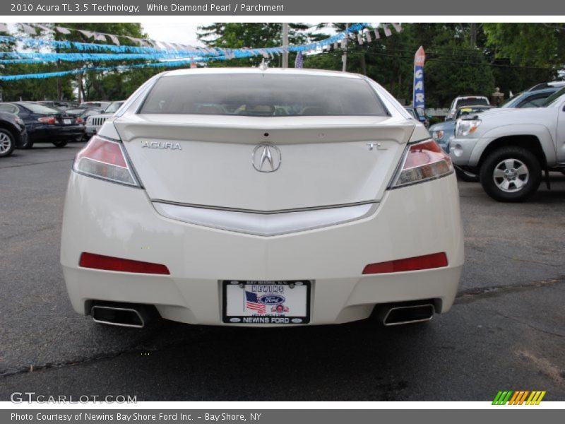 White Diamond Pearl / Parchment 2010 Acura TL 3.5 Technology