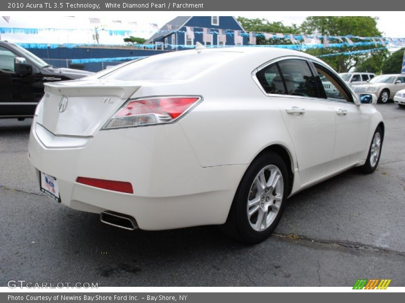 White Diamond Pearl / Parchment 2010 Acura TL 3.5 Technology