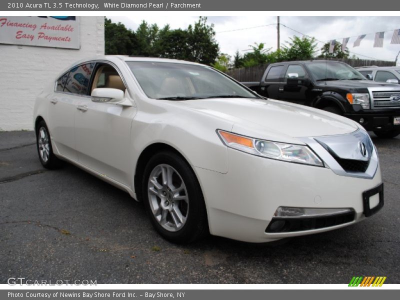 White Diamond Pearl / Parchment 2010 Acura TL 3.5 Technology