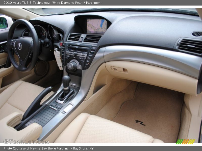White Diamond Pearl / Parchment 2010 Acura TL 3.5 Technology