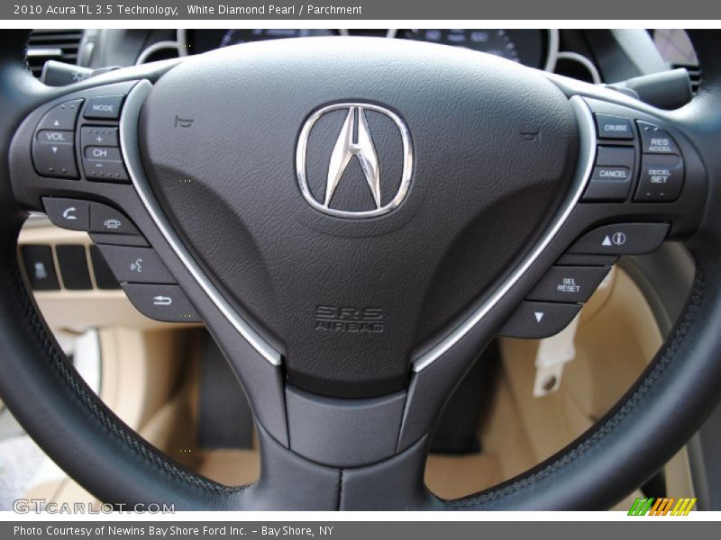 White Diamond Pearl / Parchment 2010 Acura TL 3.5 Technology