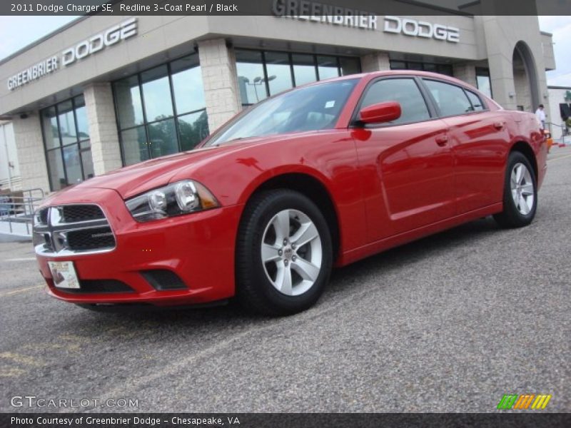 Redline 3-Coat Pearl / Black 2011 Dodge Charger SE