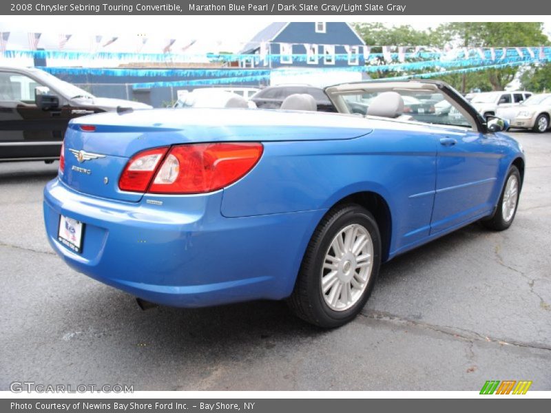 Marathon Blue Pearl / Dark Slate Gray/Light Slate Gray 2008 Chrysler Sebring Touring Convertible