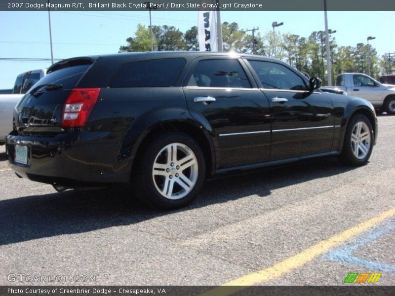 Brilliant Black Crystal Pearl / Dark Slate Gray/Light Graystone 2007 Dodge Magnum R/T