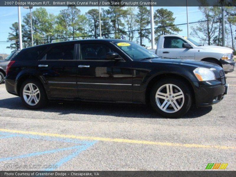 Brilliant Black Crystal Pearl / Dark Slate Gray/Light Graystone 2007 Dodge Magnum R/T