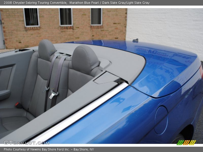 Marathon Blue Pearl / Dark Slate Gray/Light Slate Gray 2008 Chrysler Sebring Touring Convertible