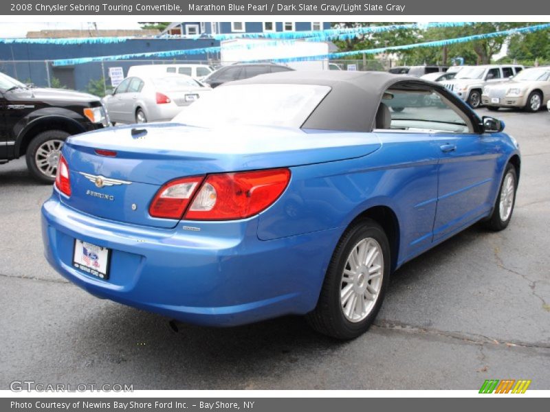 Marathon Blue Pearl / Dark Slate Gray/Light Slate Gray 2008 Chrysler Sebring Touring Convertible