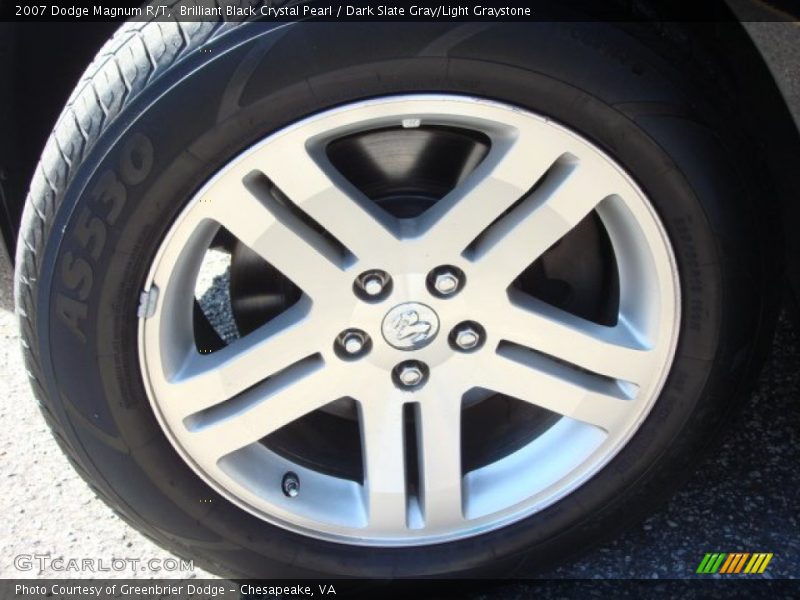 Brilliant Black Crystal Pearl / Dark Slate Gray/Light Graystone 2007 Dodge Magnum R/T