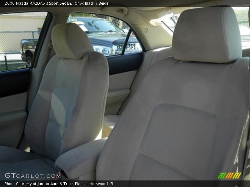 Onyx Black / Beige 2006 Mazda MAZDA6 s Sport Sedan