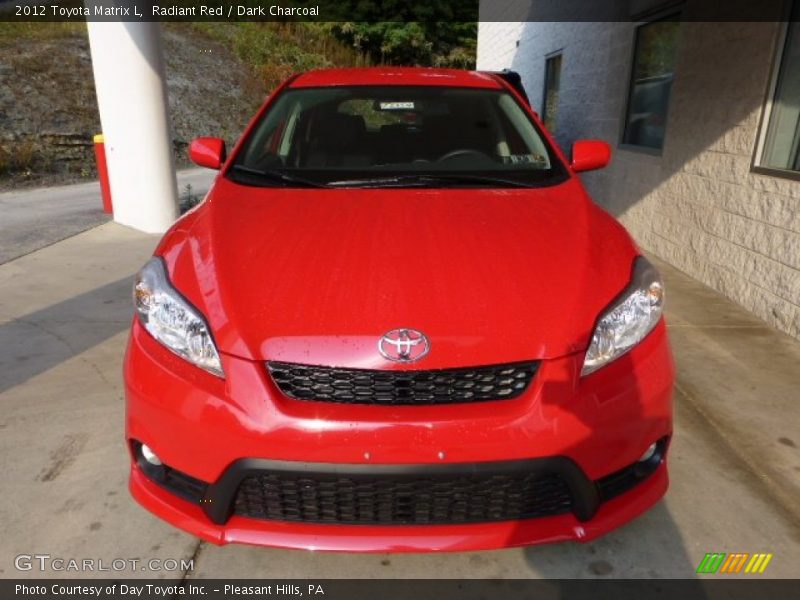 Radiant Red / Dark Charcoal 2012 Toyota Matrix L