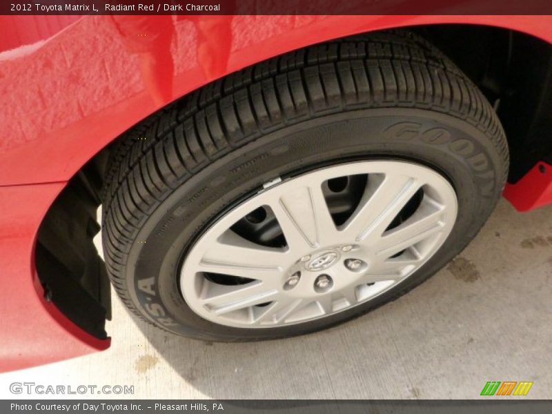Radiant Red / Dark Charcoal 2012 Toyota Matrix L