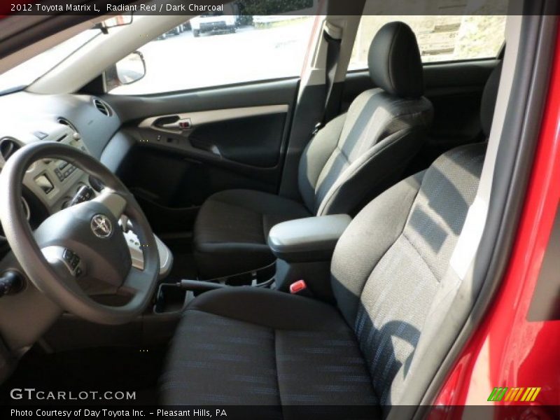 Radiant Red / Dark Charcoal 2012 Toyota Matrix L