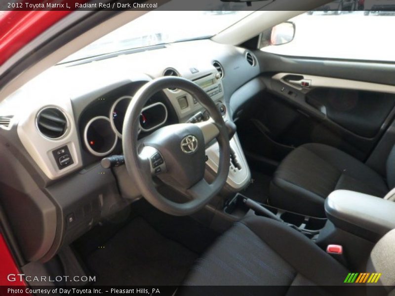Radiant Red / Dark Charcoal 2012 Toyota Matrix L