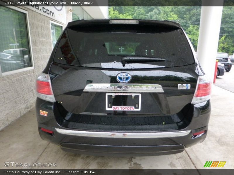 Black / Black 2012 Toyota Highlander Hybrid 4WD