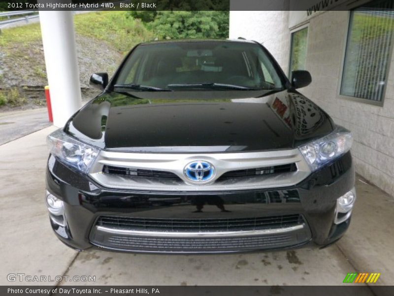 Black / Black 2012 Toyota Highlander Hybrid 4WD