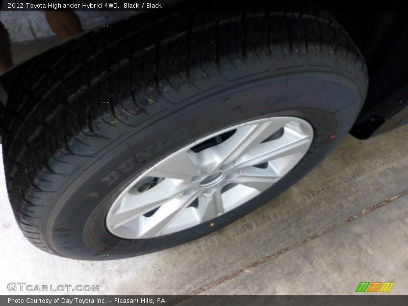 Black / Black 2012 Toyota Highlander Hybrid 4WD