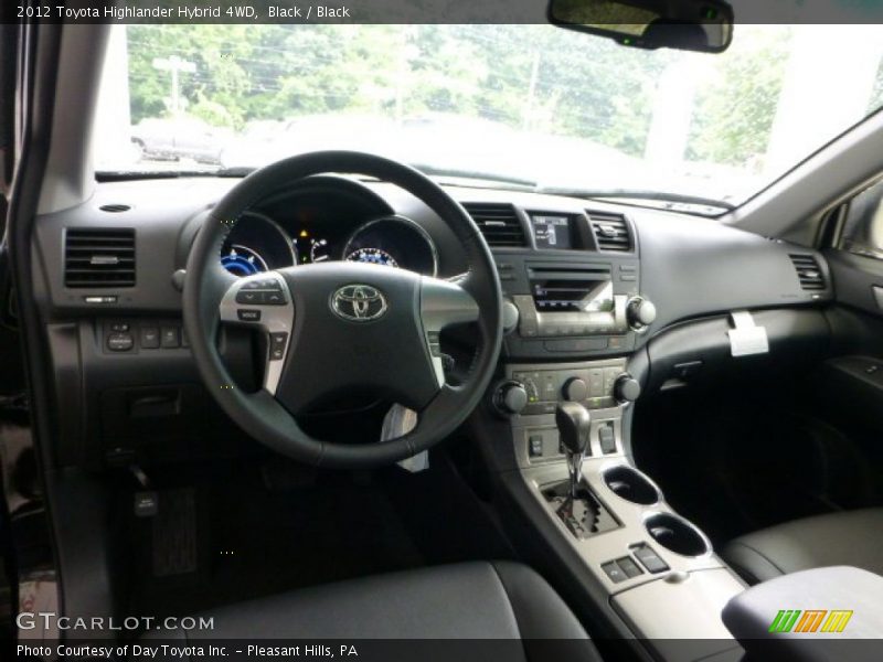 Black / Black 2012 Toyota Highlander Hybrid 4WD