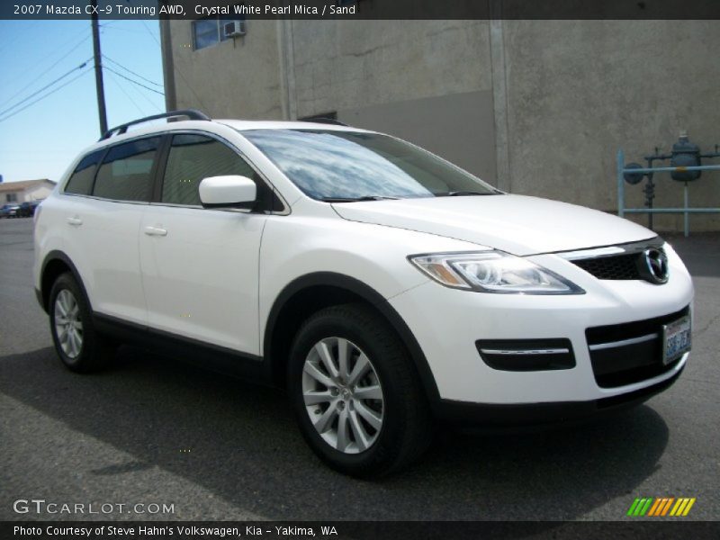 Crystal White Pearl Mica / Sand 2007 Mazda CX-9 Touring AWD