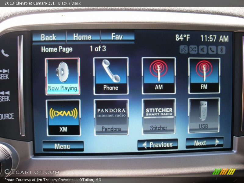 Controls of 2013 Camaro ZL1