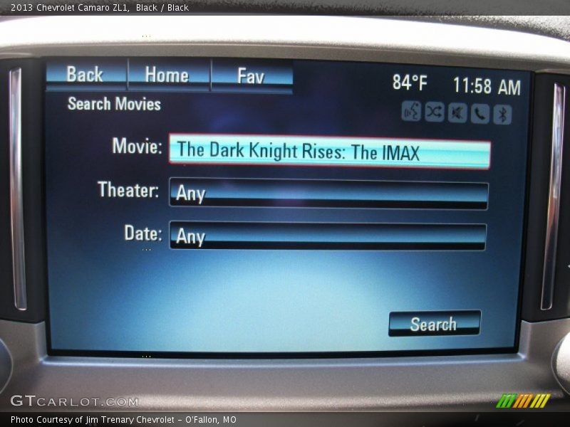Controls of 2013 Camaro ZL1