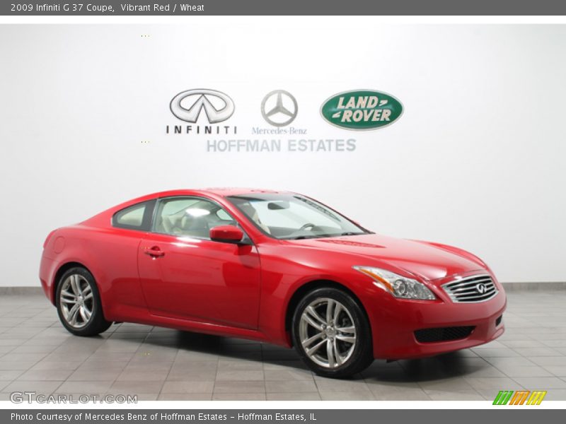 Vibrant Red / Wheat 2009 Infiniti G 37 Coupe