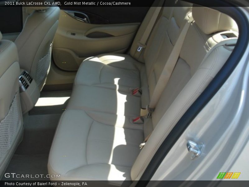 Gold Mist Metallic / Cocoa/Cashmere 2011 Buick LaCrosse CXL AWD