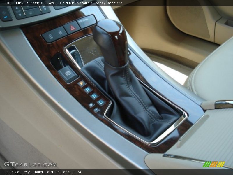 Gold Mist Metallic / Cocoa/Cashmere 2011 Buick LaCrosse CXL AWD