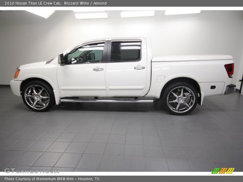 Blizzard White / Almond 2010 Nissan Titan LE Crew Cab