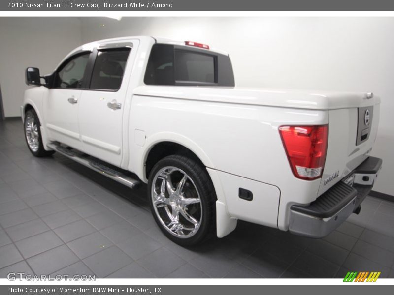 Blizzard White / Almond 2010 Nissan Titan LE Crew Cab