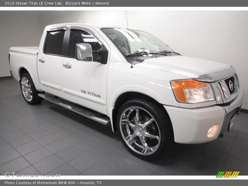 Blizzard White / Almond 2010 Nissan Titan LE Crew Cab