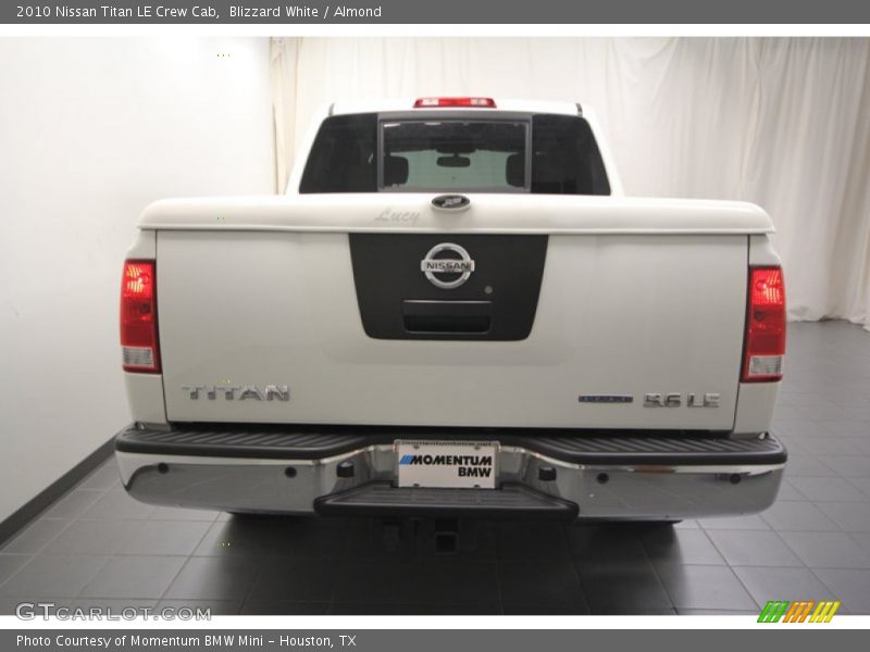 Blizzard White / Almond 2010 Nissan Titan LE Crew Cab