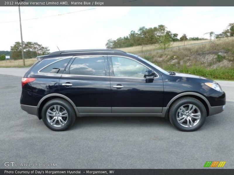 Marine Blue / Beige 2012 Hyundai Veracruz Limited AWD