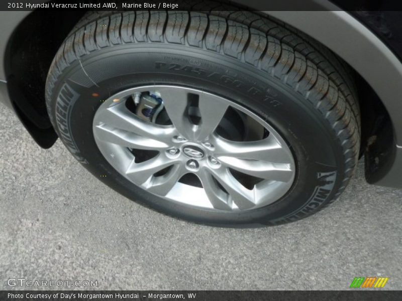 Marine Blue / Beige 2012 Hyundai Veracruz Limited AWD