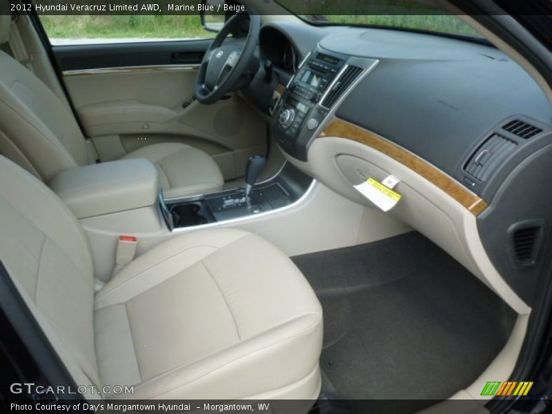 Marine Blue / Beige 2012 Hyundai Veracruz Limited AWD