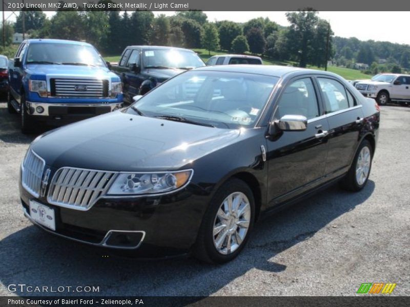 Tuxedo Black Metallic / Light Camel 2010 Lincoln MKZ AWD