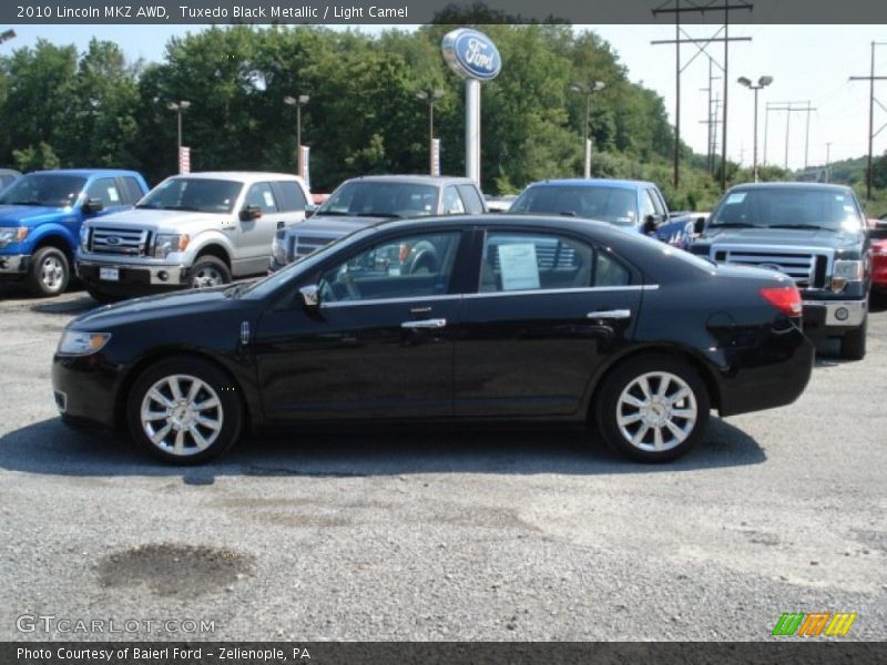Tuxedo Black Metallic / Light Camel 2010 Lincoln MKZ AWD