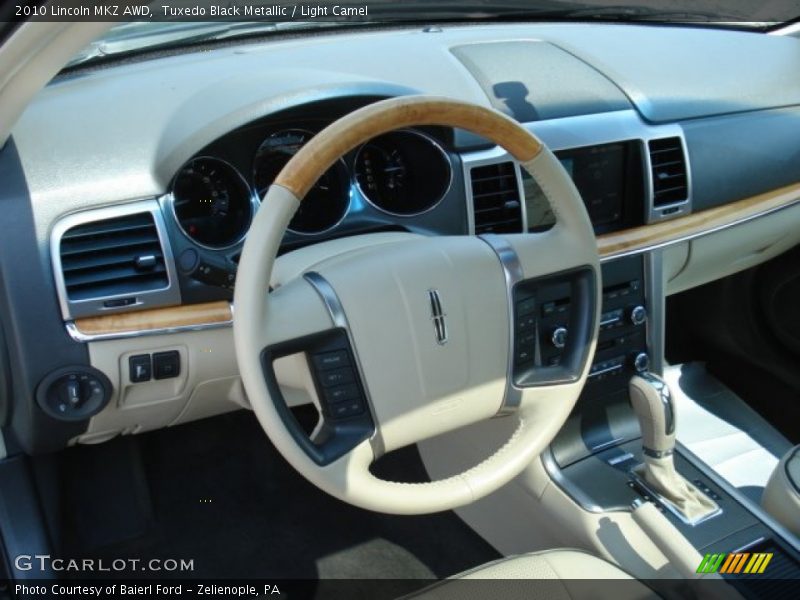 Tuxedo Black Metallic / Light Camel 2010 Lincoln MKZ AWD