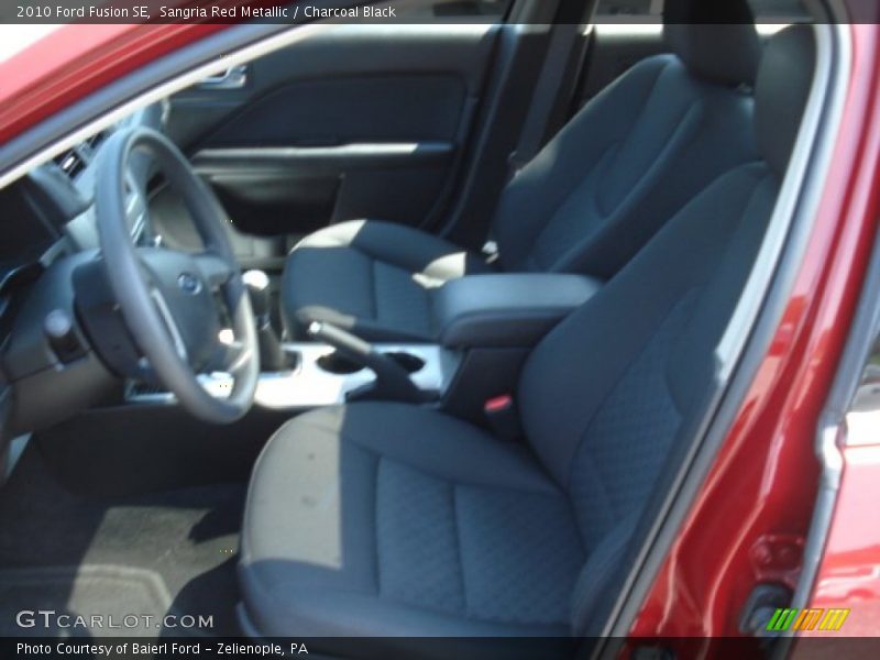 Sangria Red Metallic / Charcoal Black 2010 Ford Fusion SE