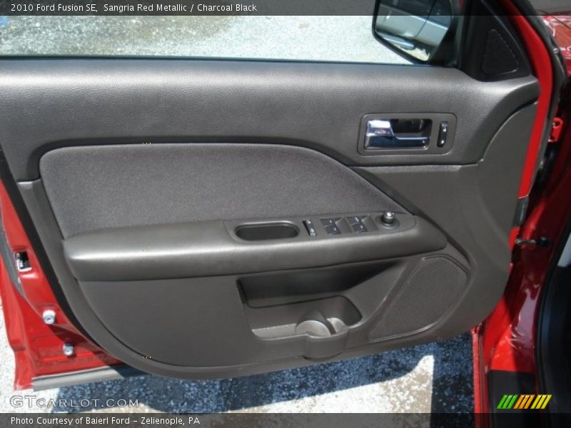 Sangria Red Metallic / Charcoal Black 2010 Ford Fusion SE