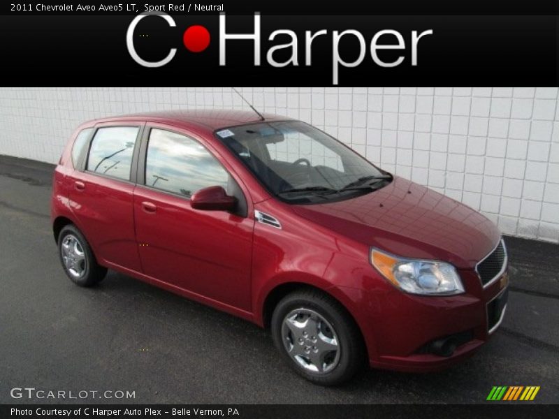 Sport Red / Neutral 2011 Chevrolet Aveo Aveo5 LT