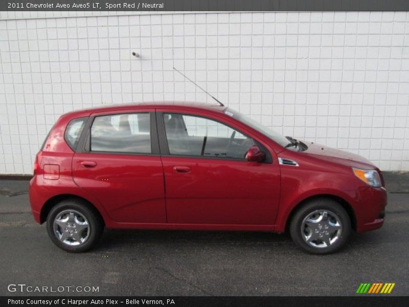 Sport Red / Neutral 2011 Chevrolet Aveo Aveo5 LT
