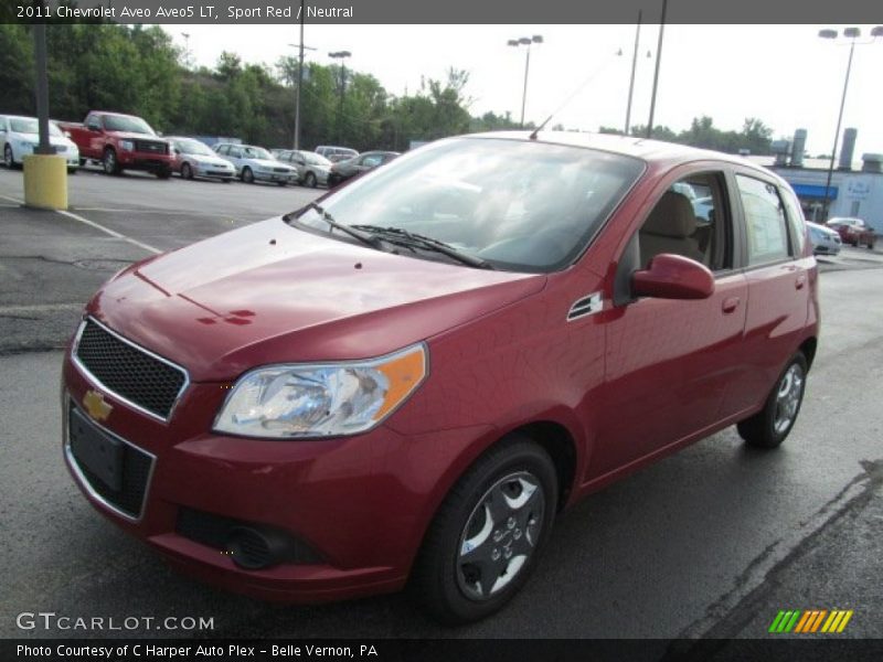 Sport Red / Neutral 2011 Chevrolet Aveo Aveo5 LT